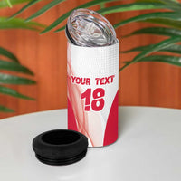 Custom Poland Volleyball 4 in 1 Can Cooler Tumbler Polish Eagle Sports Pride