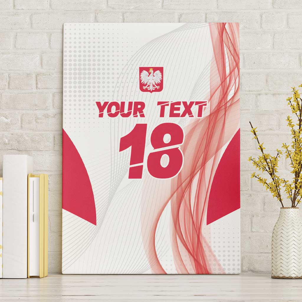 Custom Poland Volleyball Canvas Wall Art Polish Eagle Sports Pride