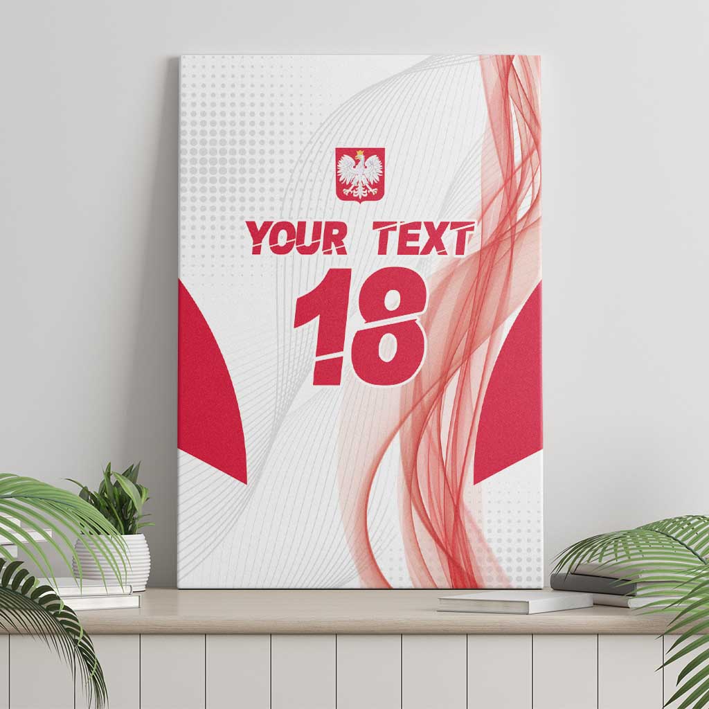 Custom Poland Volleyball Canvas Wall Art Polish Eagle Sports Pride