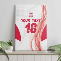Custom Poland Volleyball Canvas Wall Art Polish Eagle Sports Pride