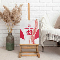 Custom Poland Volleyball Canvas Wall Art Polish Eagle Sports Pride