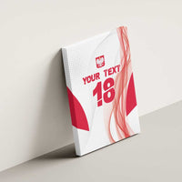 Custom Poland Volleyball Canvas Wall Art Polish Eagle Sports Pride