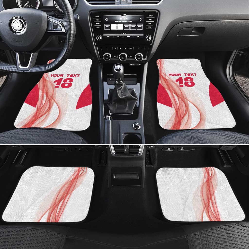 Custom Poland Volleyball Car Mats Polish Eagle Sports Pride