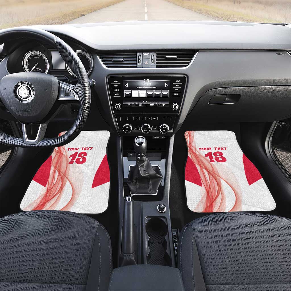 Custom Poland Volleyball Car Mats Polish Eagle Sports Pride
