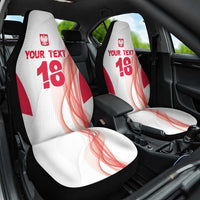 Custom Poland Volleyball Car Seat Cover Polish Eagle Sports Pride