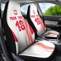 Custom Poland Volleyball Car Seat Cover Polish Eagle Sports Pride