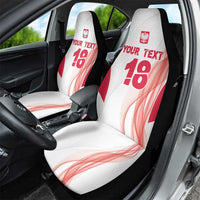 Custom Poland Volleyball Car Seat Cover Polish Eagle Sports Pride