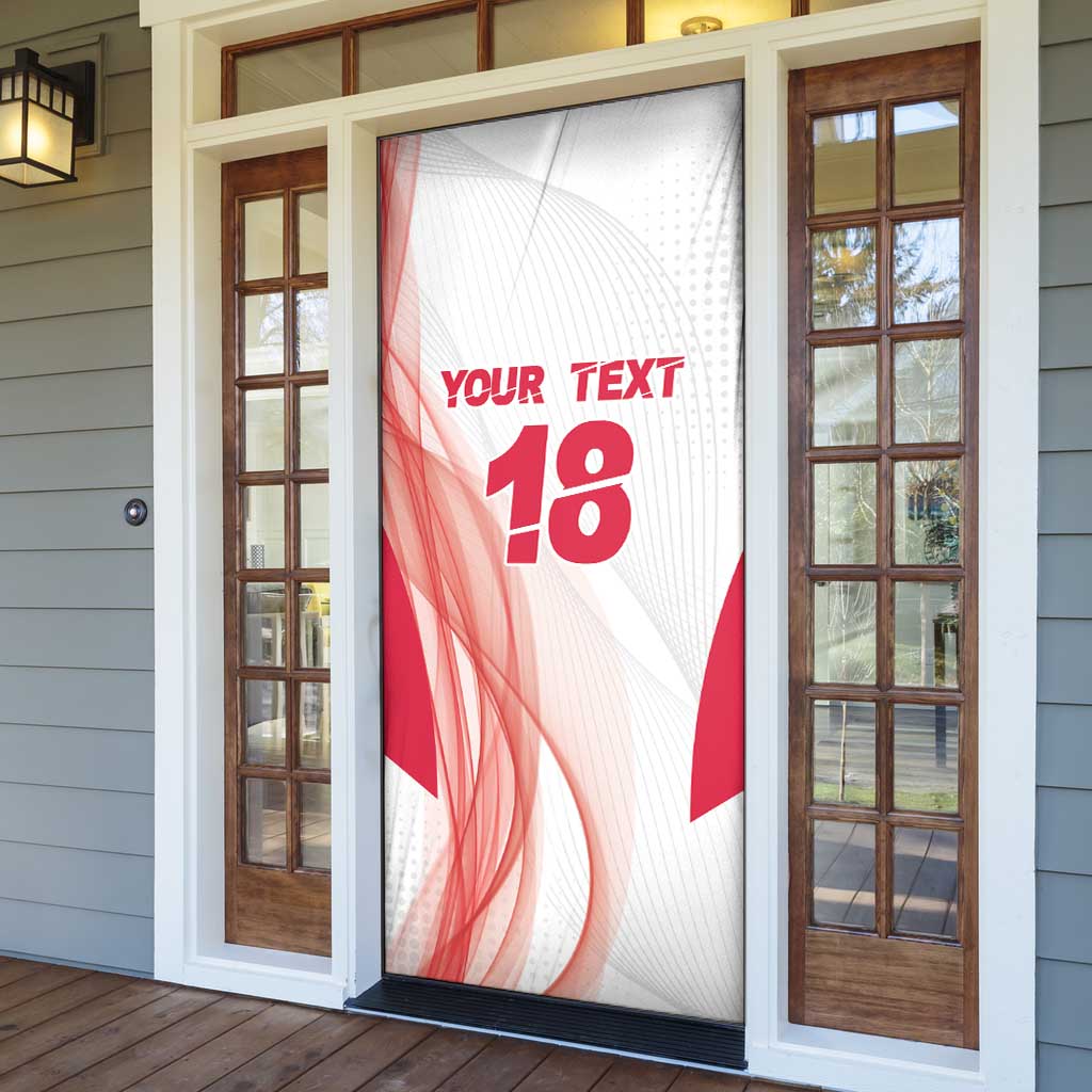 Custom Poland Volleyball Door Cover Polish Eagle Sports Pride