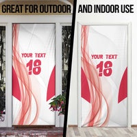 Custom Poland Volleyball Door Cover Polish Eagle Sports Pride