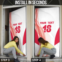 Custom Poland Volleyball Door Cover Polish Eagle Sports Pride