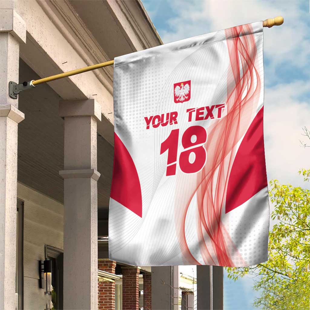Custom Poland Volleyball Garden Flag Polish Eagle Sports Pride