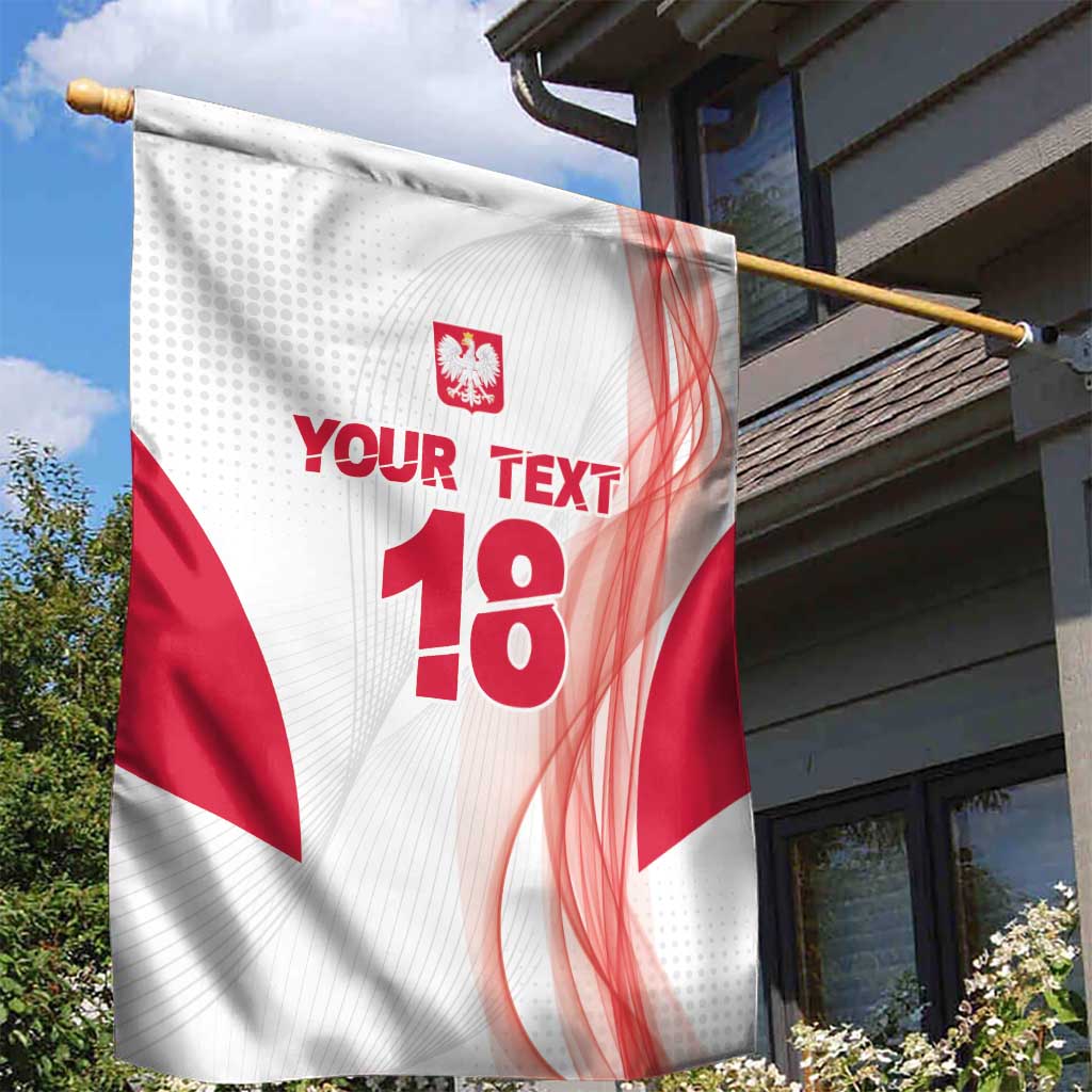 Custom Poland Volleyball Garden Flag Polish Eagle Sports Pride