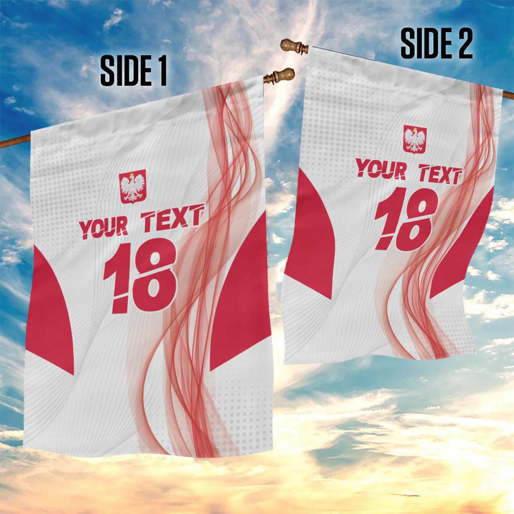 Custom Poland Volleyball Garden Flag Polish Eagle Sports Pride