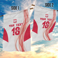 Custom Poland Volleyball Garden Flag Polish Eagle Sports Pride
