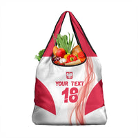 Custom Poland Volleyball Grocery Bag Polish Eagle Sports Pride