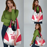 Custom Poland Volleyball Grocery Bag Polish Eagle Sports Pride