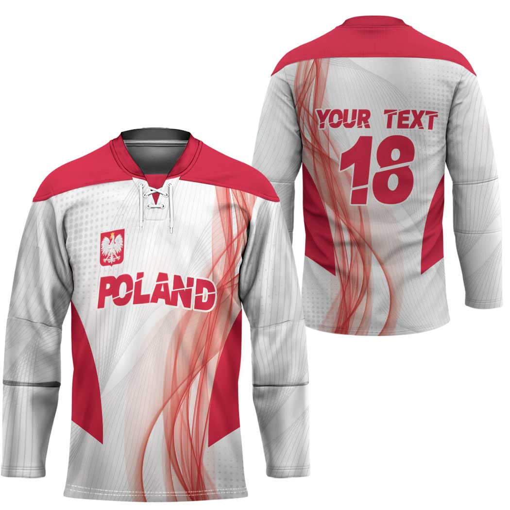 Custom Poland Volleyball Hockey Jersey Polish Eagle Sports Pride