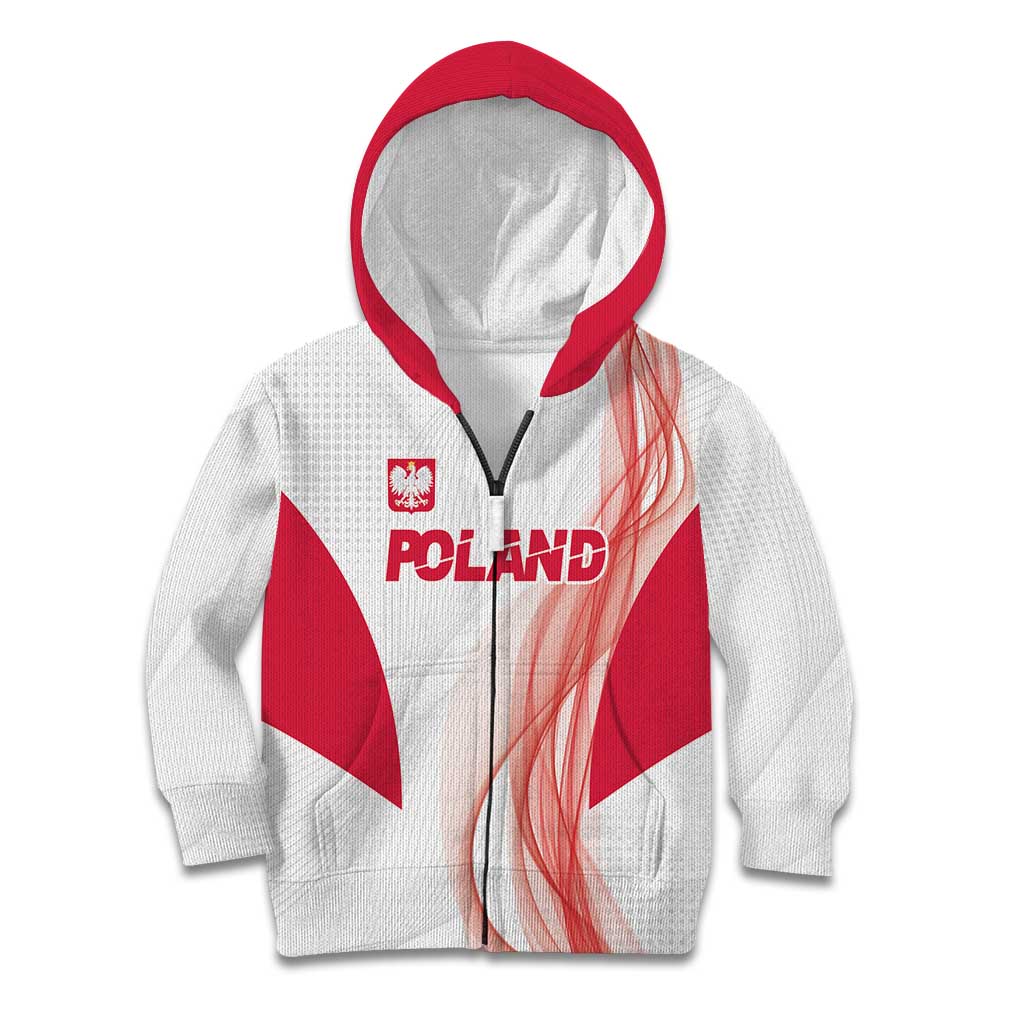 Custom Poland Volleyball Kid Hoodie Polish Eagle Sports Pride
