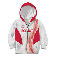 Custom Poland Volleyball Kid Hoodie Polish Eagle Sports Pride