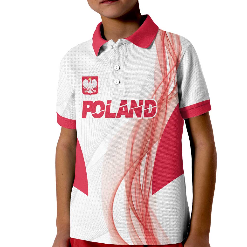 Custom Poland Volleyball Kid Polo Shirt Polish Eagle Sports Pride