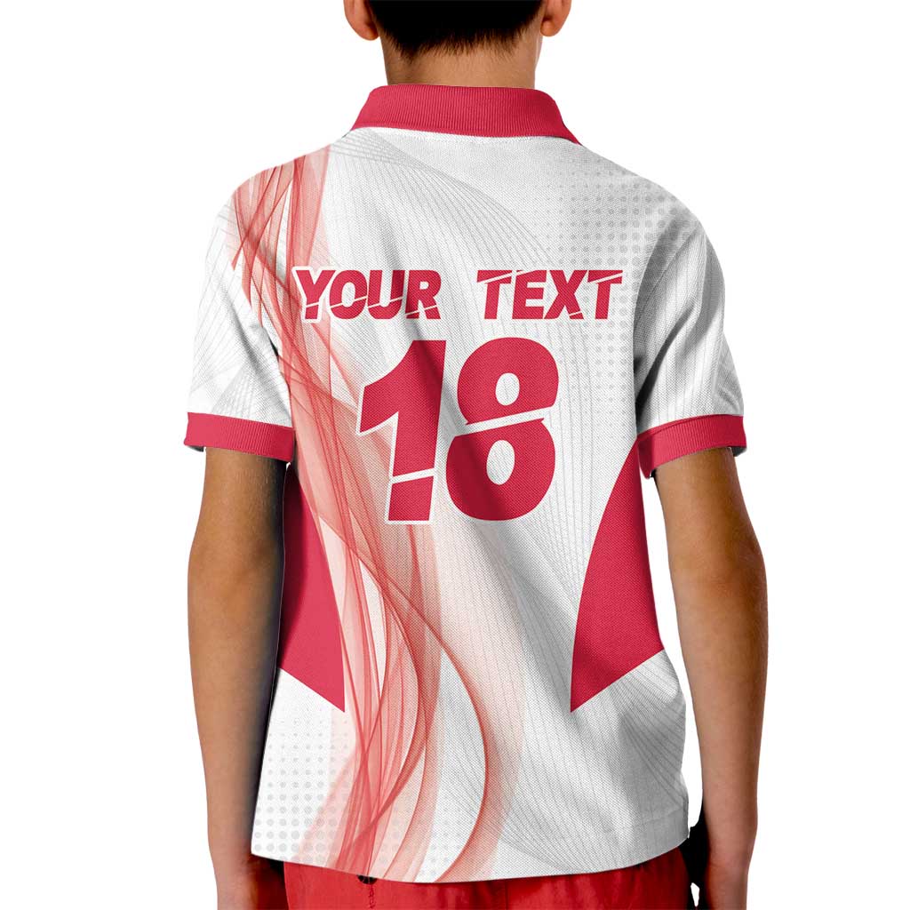 Custom Poland Volleyball Kid Polo Shirt Polish Eagle Sports Pride