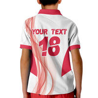 Custom Poland Volleyball Kid Polo Shirt Polish Eagle Sports Pride