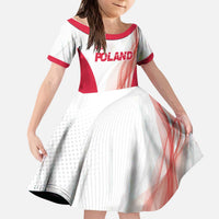 Custom Poland Volleyball Kid Short Sleeve Dress Polish Eagle Sports Pride