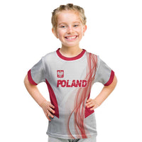 Custom Poland Volleyball Kid T Shirt Polish Eagle Sports Pride