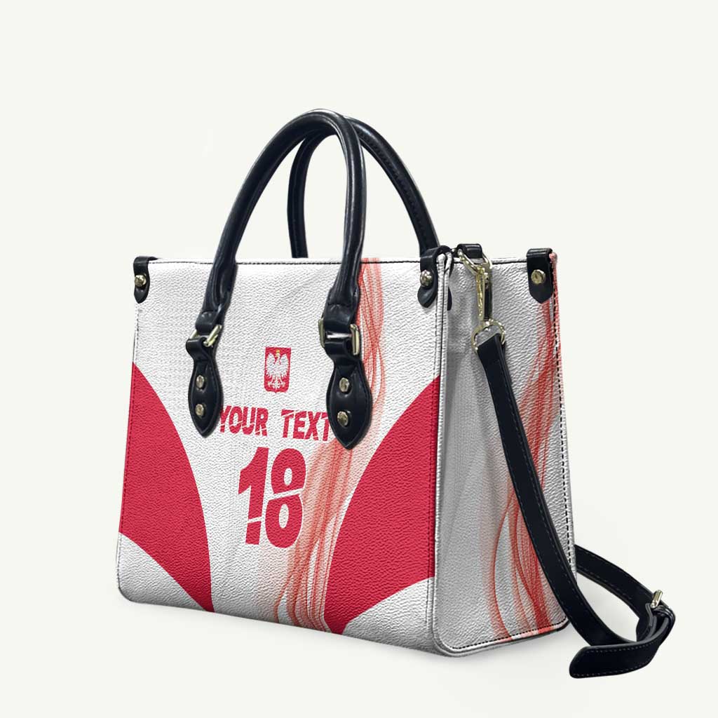 Custom Poland Volleyball Leather Bag Polish Eagle Sports Pride