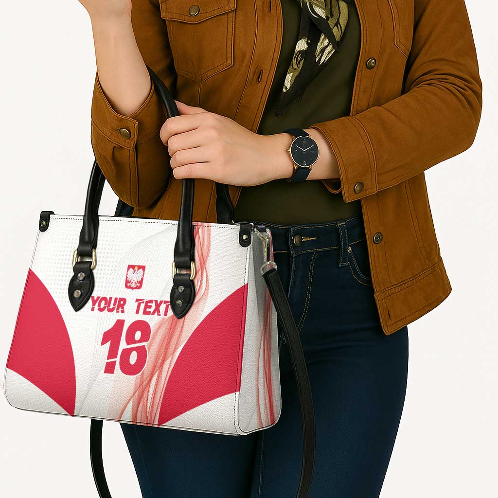 Custom Poland Volleyball Leather Bag Polish Eagle Sports Pride