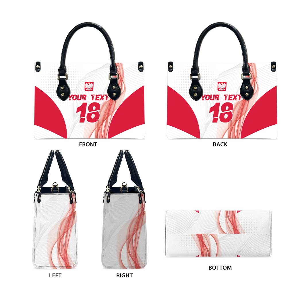 Custom Poland Volleyball Leather Bag Polish Eagle Sports Pride