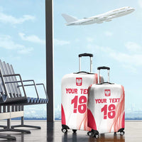 Custom Poland Volleyball Luggage Cover Polish Eagle Sports Pride