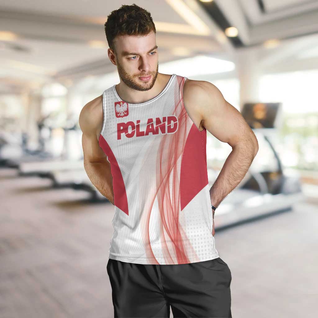 Custom Poland Volleyball Men Tank Top Polish Eagle Sports Pride