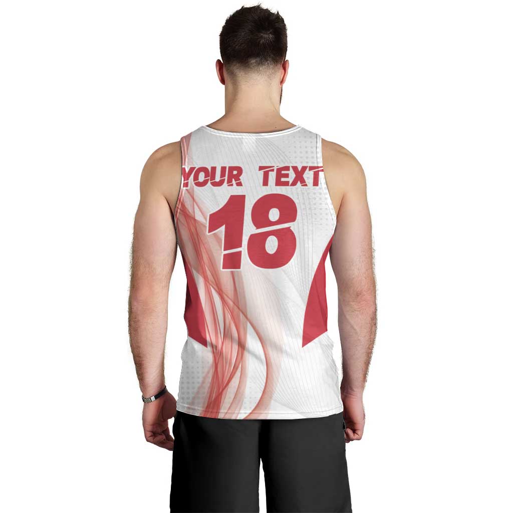 Custom Poland Volleyball Men Tank Top Polish Eagle Sports Pride