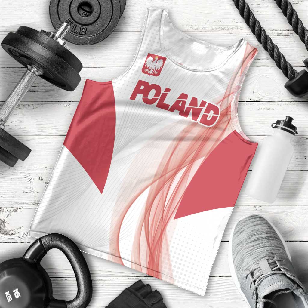Custom Poland Volleyball Men Tank Top Polish Eagle Sports Pride