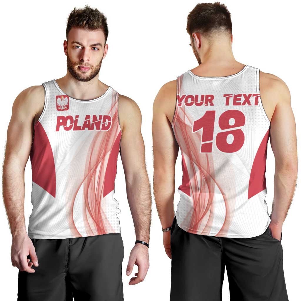 Custom Poland Volleyball Men Tank Top Polish Eagle Sports Pride