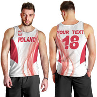 Custom Poland Volleyball Men Tank Top Polish Eagle Sports Pride