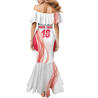 Custom Poland Volleyball Mermaid Dress Polish Eagle Sports Pride