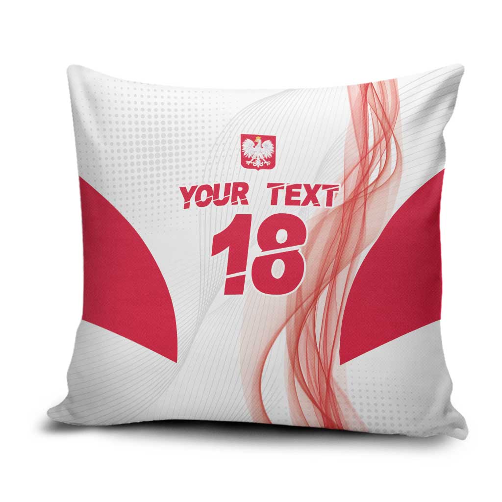 Custom Poland Volleyball Pillow Cover Polish Eagle Sports Pride