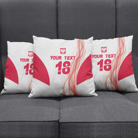 Custom Poland Volleyball Pillow Cover Polish Eagle Sports Pride