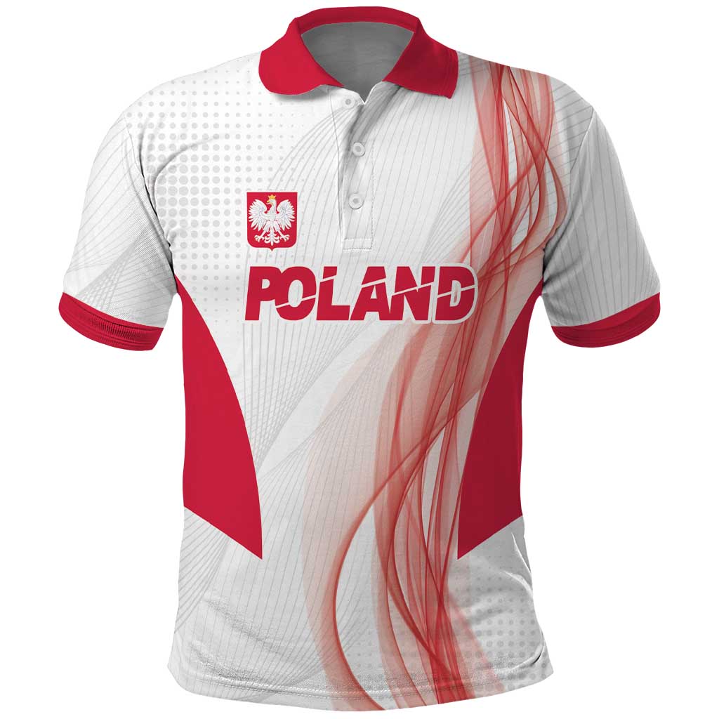 Custom Poland Volleyball Polo Shirt Polish Eagle Sports Pride
