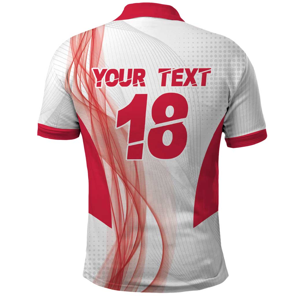 Custom Poland Volleyball Polo Shirt Polish Eagle Sports Pride