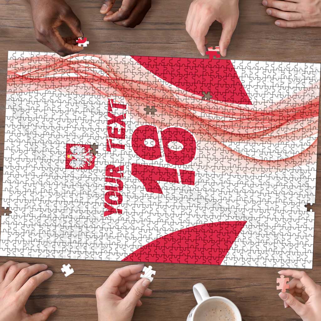 Custom Poland Volleyball Puzzle Polish Eagle Sports Pride