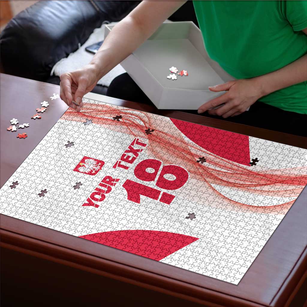 Custom Poland Volleyball Puzzle Polish Eagle Sports Pride