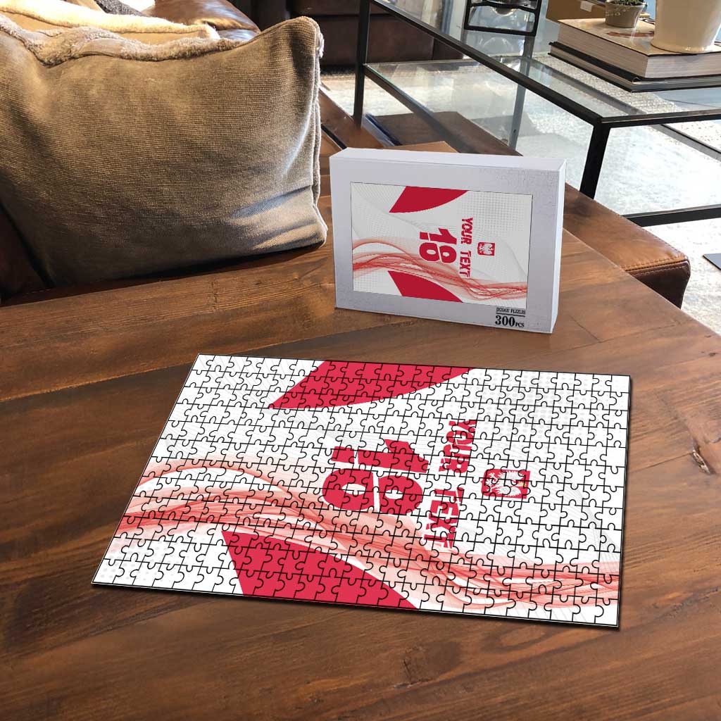 Custom Poland Volleyball Puzzle Polish Eagle Sports Pride