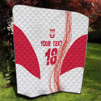 Custom Poland Volleyball Quilt Polish Eagle Sports Pride