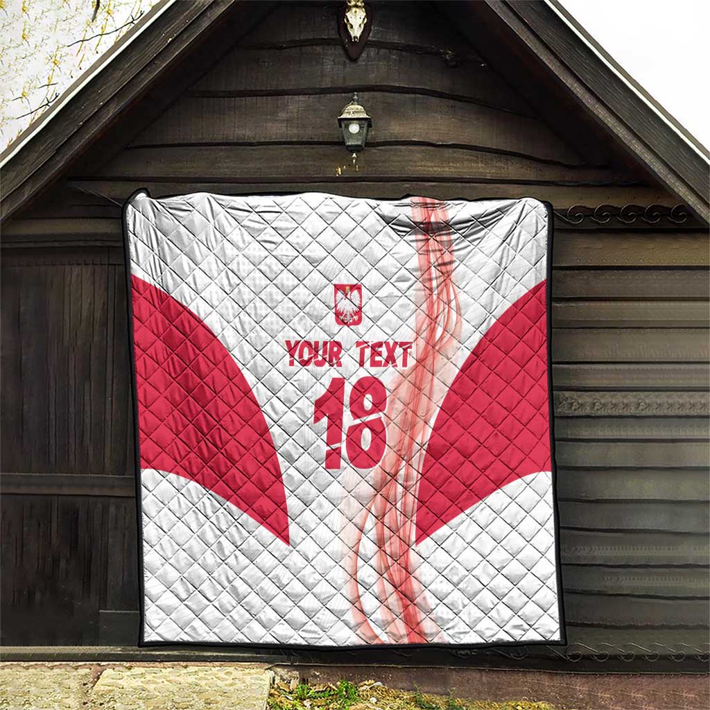 Custom Poland Volleyball Quilt Polish Eagle Sports Pride