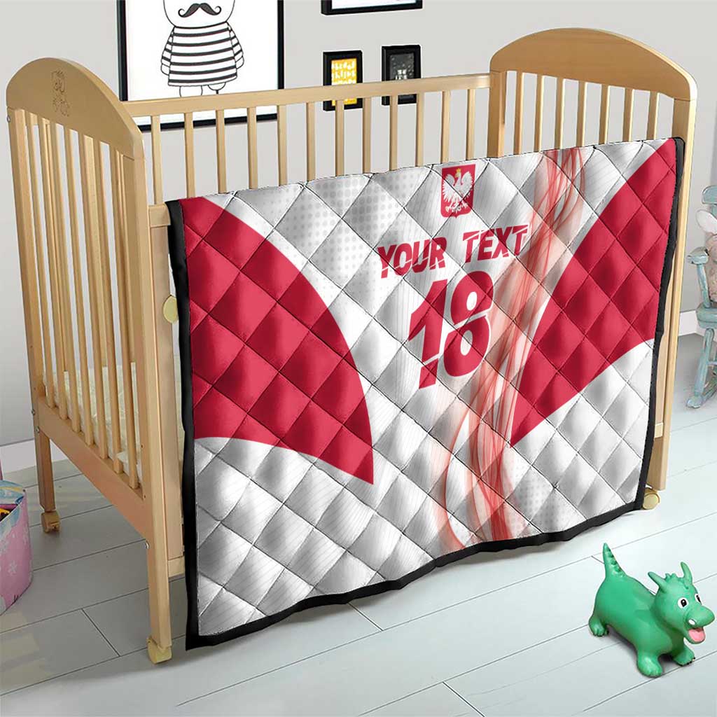 Custom Poland Volleyball Quilt Polish Eagle Sports Pride