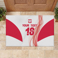 Custom Poland Volleyball Rubber Doormat Polish Eagle Sports Pride