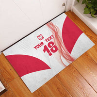 Custom Poland Volleyball Rubber Doormat Polish Eagle Sports Pride